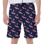 Zombie Eyeball Pattern Print Men's Beach Shorts