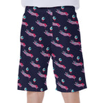 Zombie Eyeball Pattern Print Men's Beach Shorts