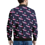 Zombie Eyeball Pattern Print Men's Bomber Jacket