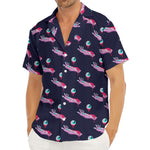 Zombie Eyeball Pattern Print Men's Deep V-Neck Shirt