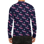 Zombie Eyeball Pattern Print Men's Long Sleeve Rash Guard