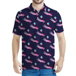 Zombie Eyeball Pattern Print Men's Polo Shirt