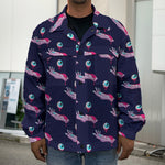 Zombie Eyeball Pattern Print Men's Shirt Jacket