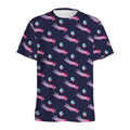 Zombie Eyeball Pattern Print Men's Athletic T-Shirt