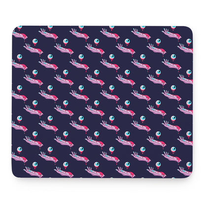Zombie Eyeball Pattern Print Mouse Pad