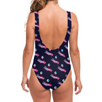 Zombie Eyeball Pattern Print One Piece Swimsuit