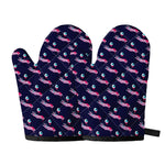 Zombie Eyeball Pattern Print Oven Mitts