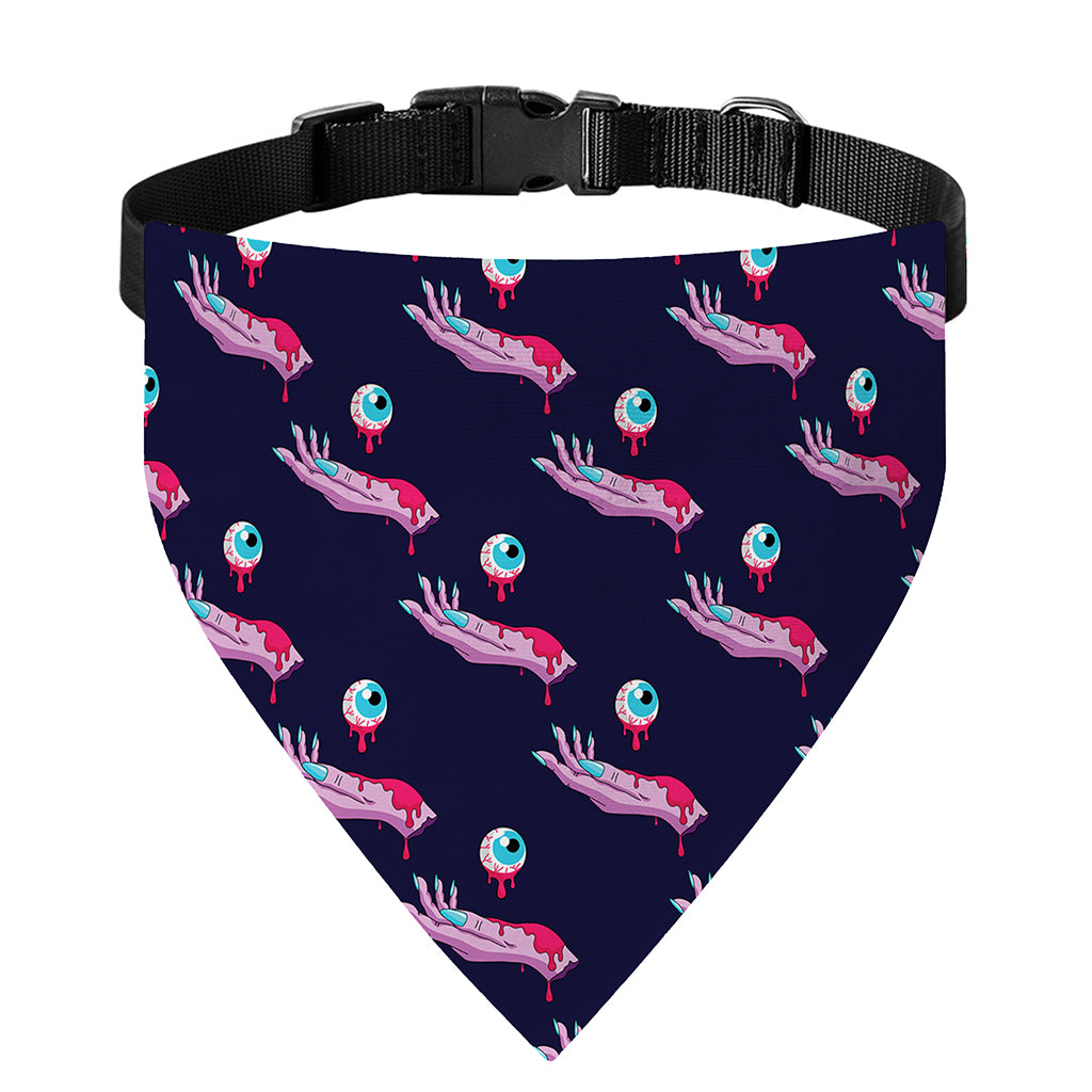 Zombie Eyeball Pattern Print Over The Collar Dog Bandana