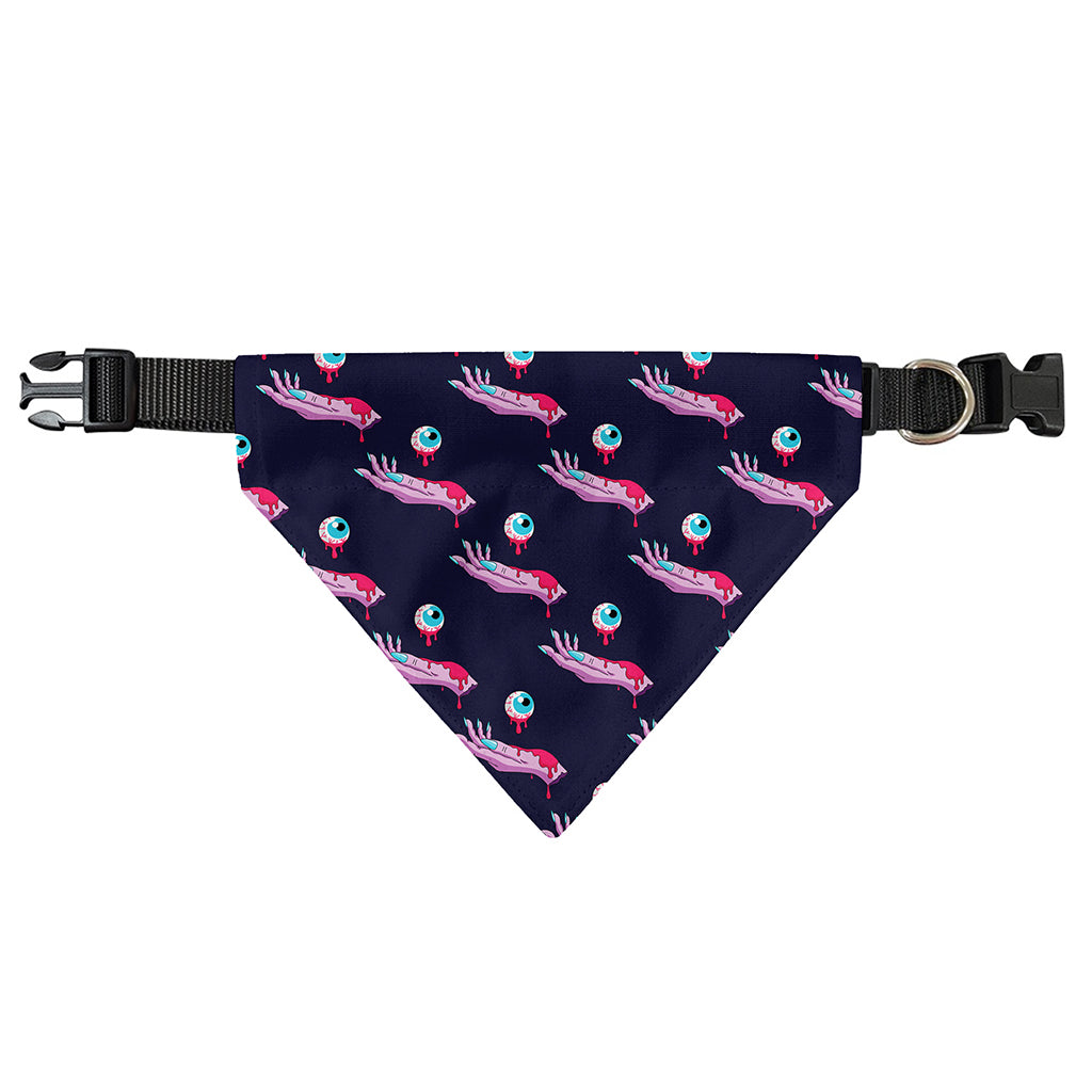 Zombie Eyeball Pattern Print Over The Collar Dog Bandana