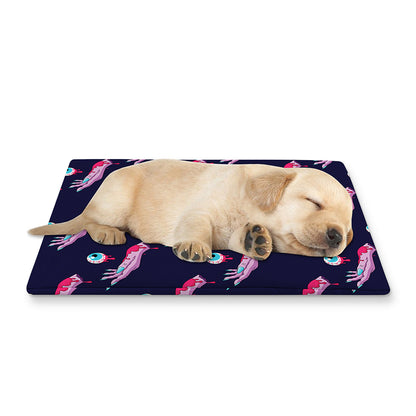 Zombie Eyeball Pattern Print Pet Cooling Mat Cover