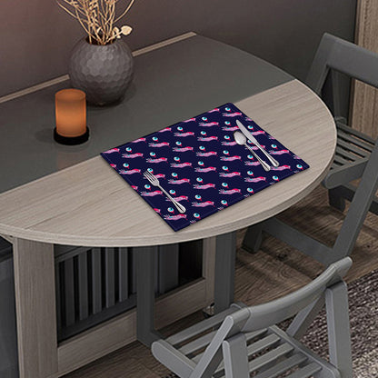 Zombie Eyeball Pattern Print Placemat