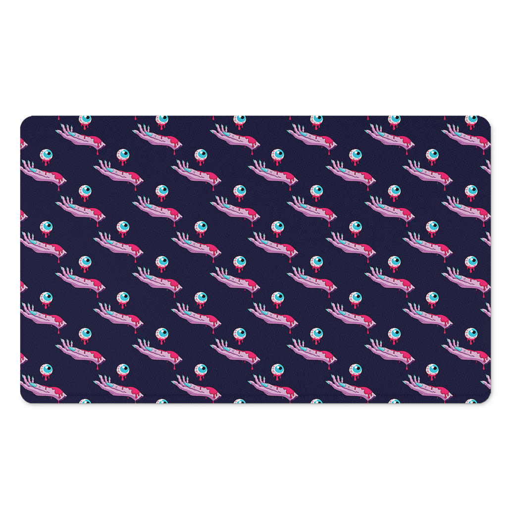 Zombie Eyeball Pattern Print Polyester Doormat