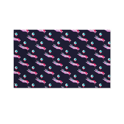 Zombie Eyeball Pattern Print Polyester Flag