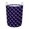 Zombie Eyeball Pattern Print Round Laundry Basket