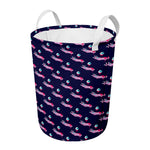 Zombie Eyeball Pattern Print Round Laundry Basket