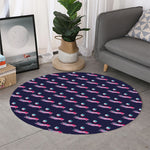 Zombie Eyeball Pattern Print Round Rug