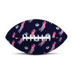Zombie Eyeball Pattern Print Rugby Ball