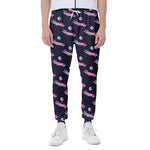 Zombie Eyeball Pattern Print Scuba Joggers