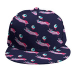 Zombie Eyeball Pattern Print Snapback Cap
