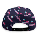 Zombie Eyeball Pattern Print Snapback Cap