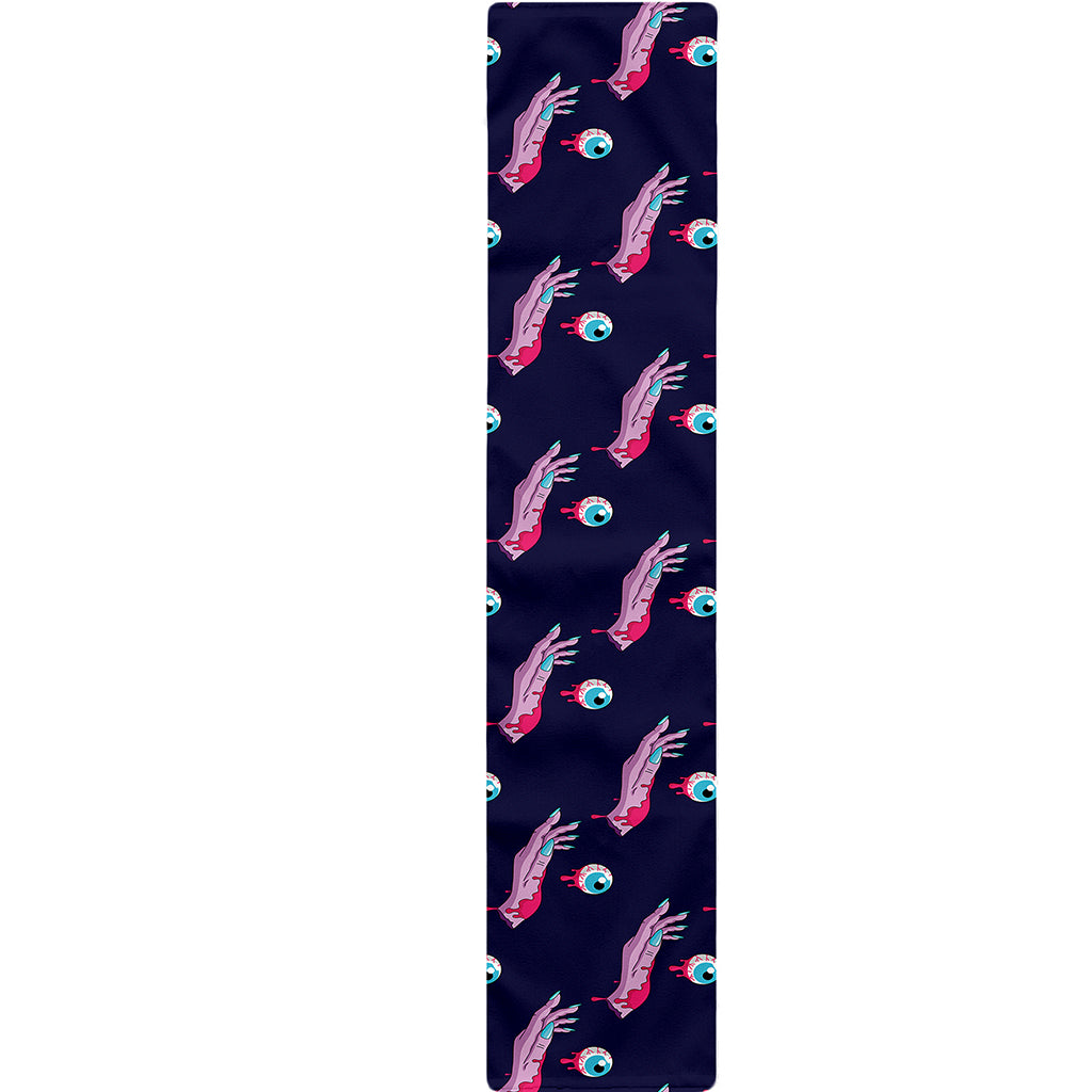 Zombie Eyeball Pattern Print Table Runner