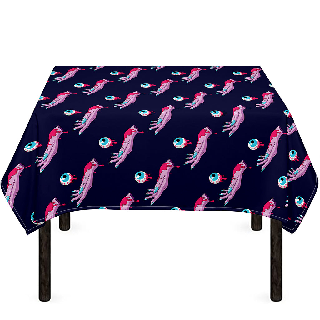 Zombie Eyeball Pattern Print Tablecloth