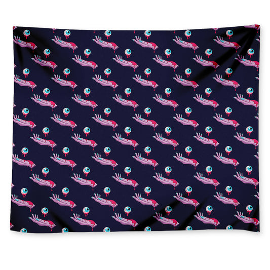 Zombie Eyeball Pattern Print Tapestry