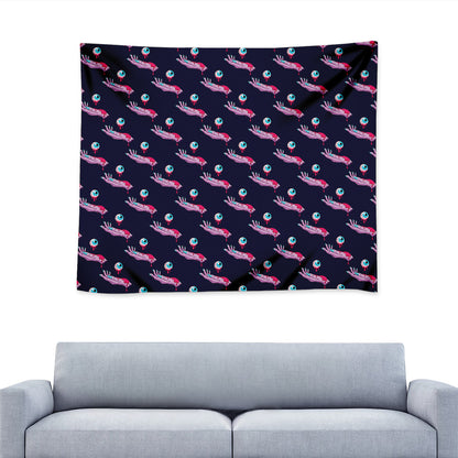 Zombie Eyeball Pattern Print Tapestry