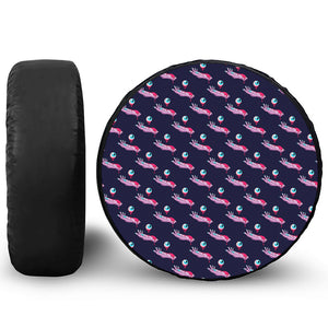 Zombie Eyeball Pattern Print Tire Cover