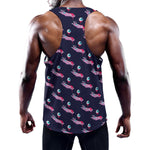 Zombie Eyeball Pattern Print Training Tank Top