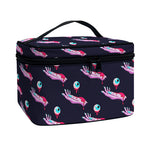 Zombie Eyeball Pattern Print Travel Makeup Bag