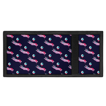 Zombie Eyeball Pattern Print Trifold Wallet