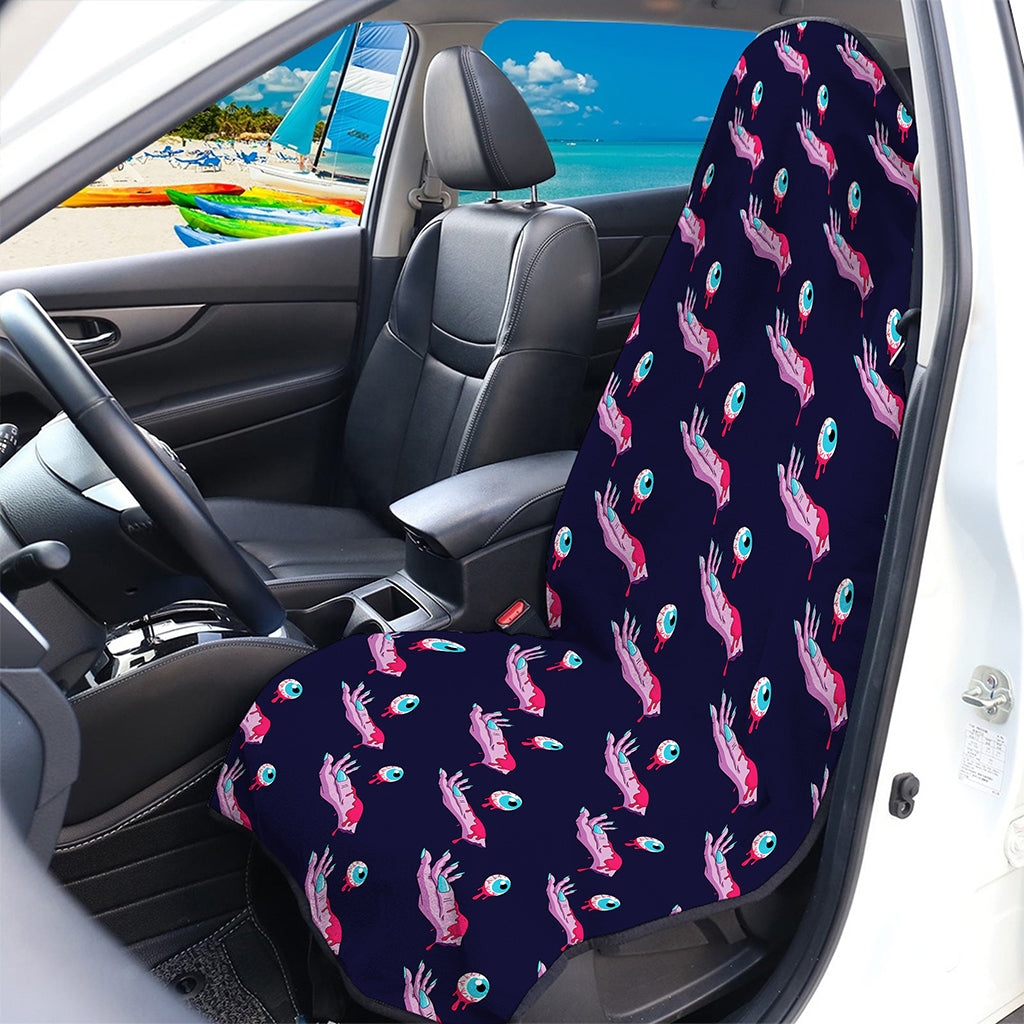 Zombie Eyeball Pattern Print Waterproof Car Seat Cover