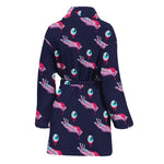 Zombie Eyeball Pattern Print Women's Bathrobe