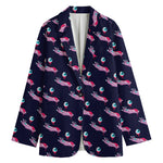 Zombie Eyeball Pattern Print Women's Blazer
