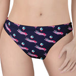 Zombie Eyeball Pattern Print Women's Thong