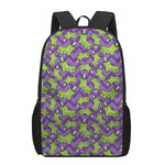 Zombie Foot Pattern Print 17 Inch Backpack