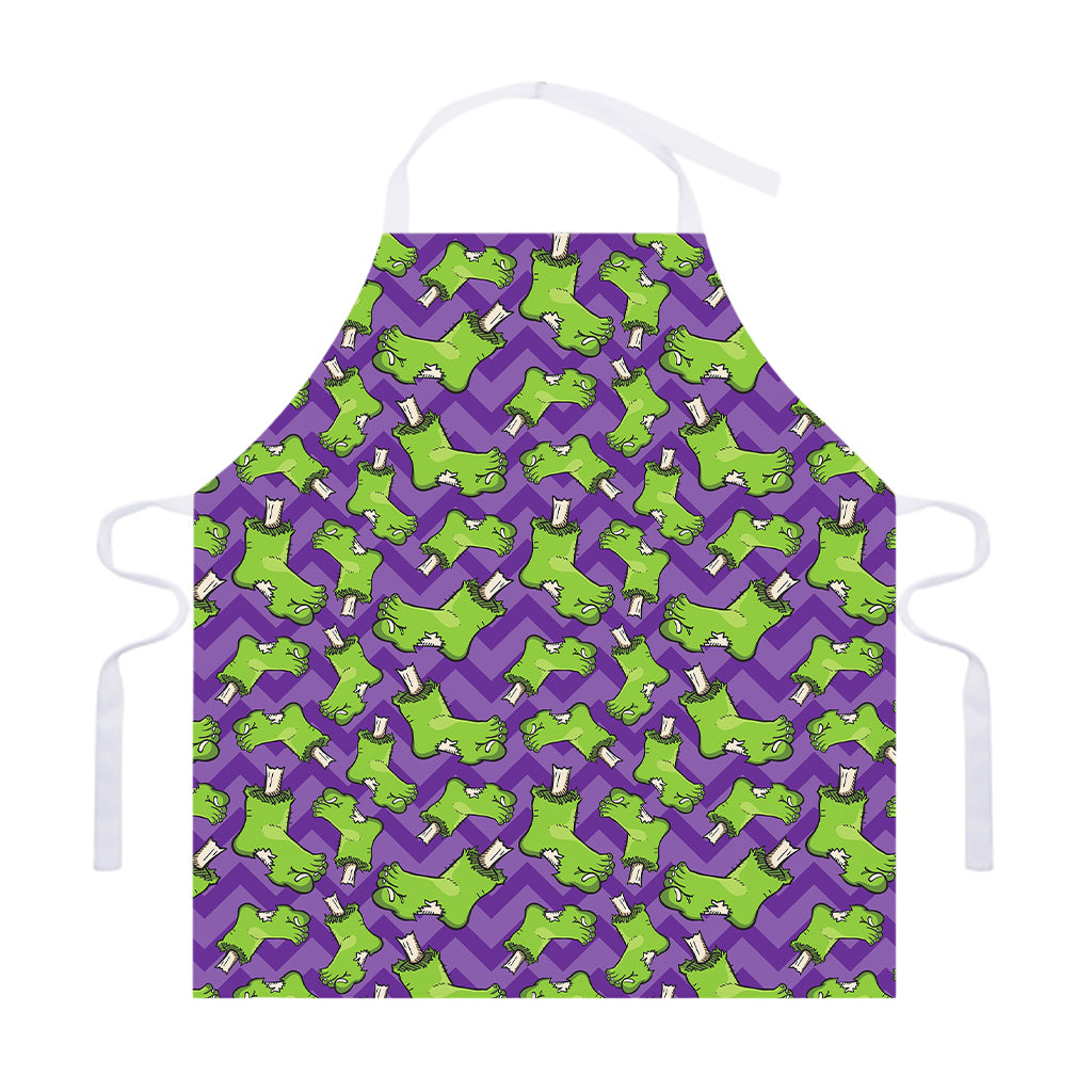 Zombie Foot Pattern Print Adjustable Apron