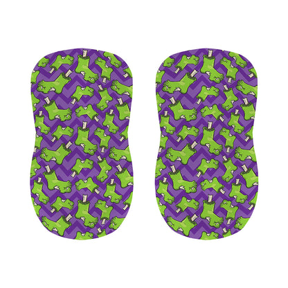 Zombie Foot Pattern Print Bar Stool Covers