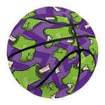 Zombie Foot Pattern Print Basketball