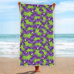 Zombie Foot Pattern Print Beach Towel