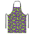 Zombie Foot Pattern Print Bib Apron With Pocket