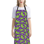 Zombie Foot Pattern Print Bib Apron With Pocket