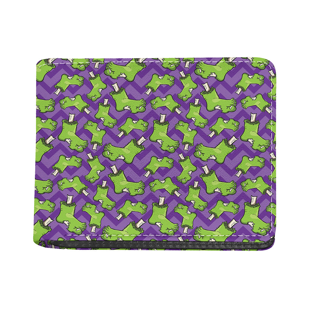 Zombie Foot Pattern Print Bifold Wallet
