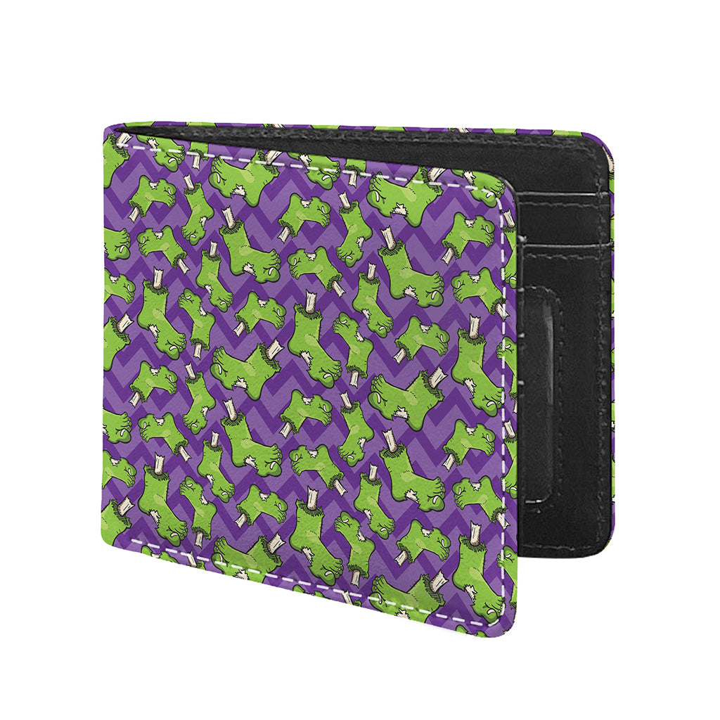 Zombie Foot Pattern Print Bifold Wallet