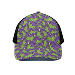 Zombie Foot Pattern Print Black Mesh Trucker Cap