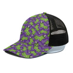 Zombie Foot Pattern Print Black Mesh Trucker Cap