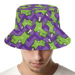 Zombie Foot Pattern Print Bucket Hat