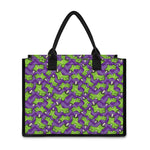 Zombie Foot Pattern Print Canvas Tote Bag