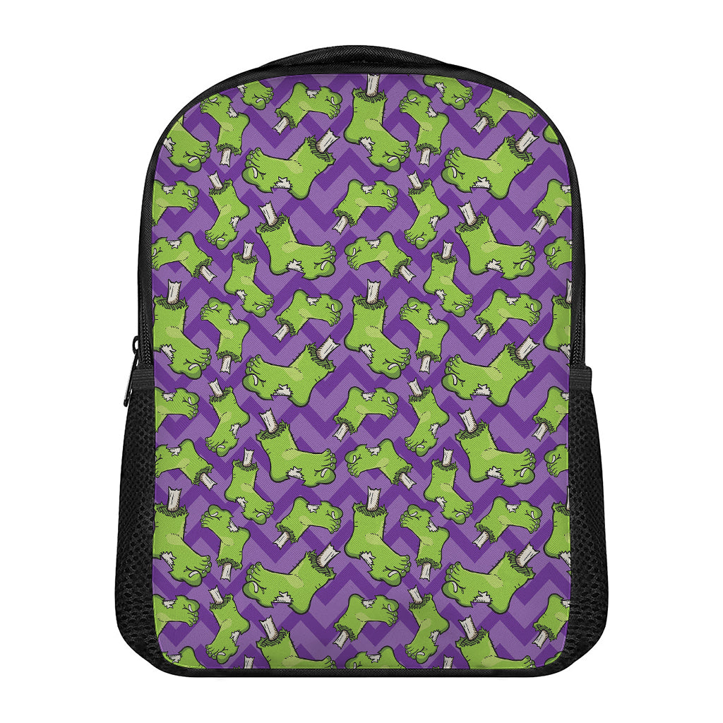 Zombie Foot Pattern Print Casual Backpack